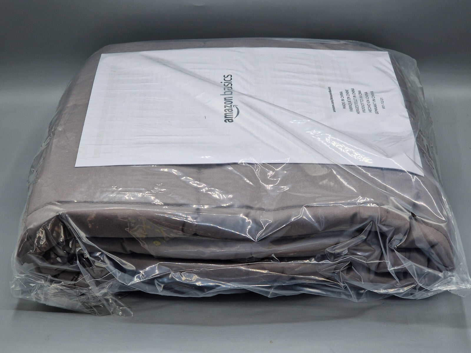 Amazon Basic, Gewichtsdecke, 91,4 x 121,9, 1,36 kg Grau, Kinder